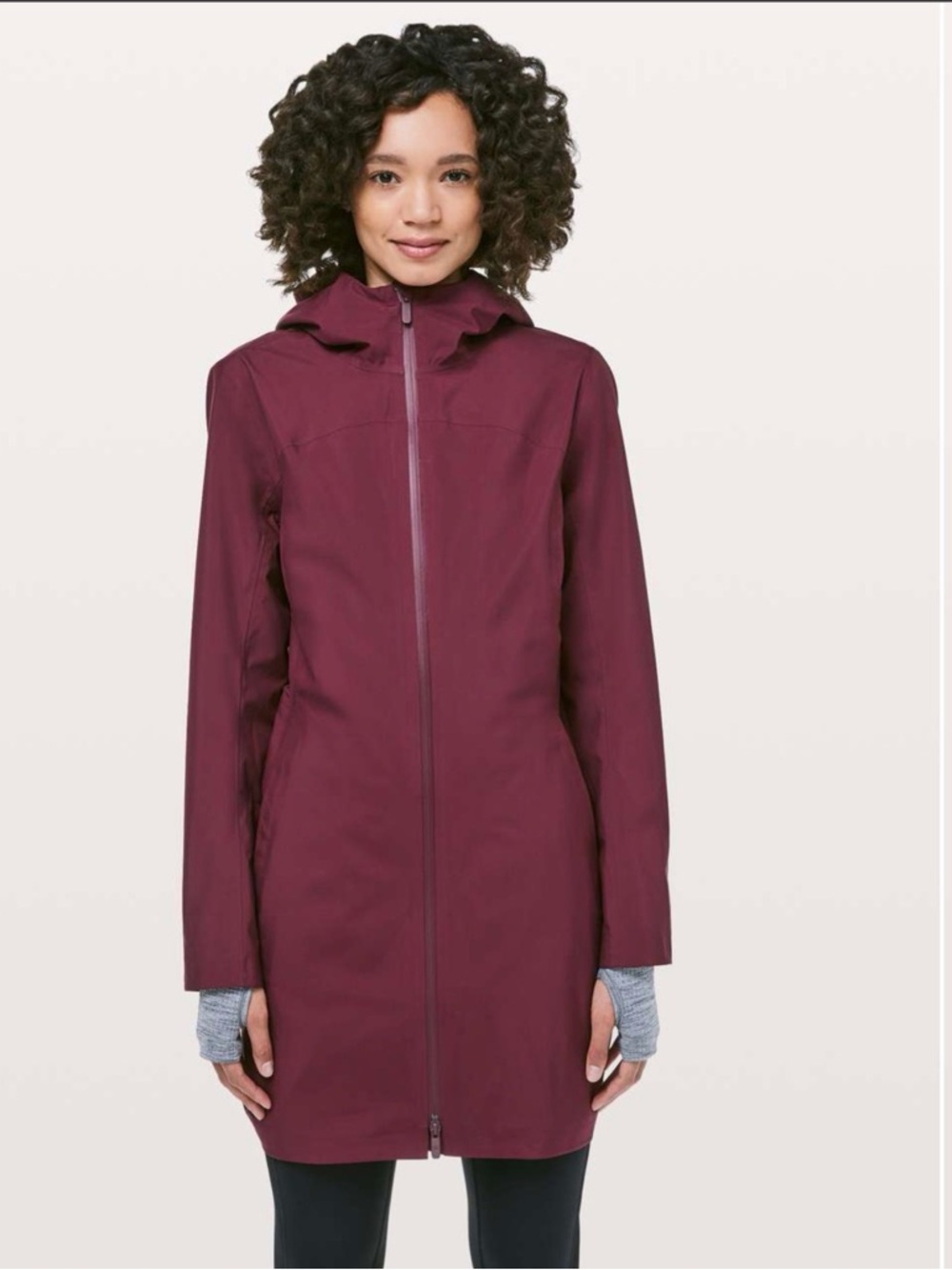 Lululemon Rain Rebel Jacket - Deep Ruby
